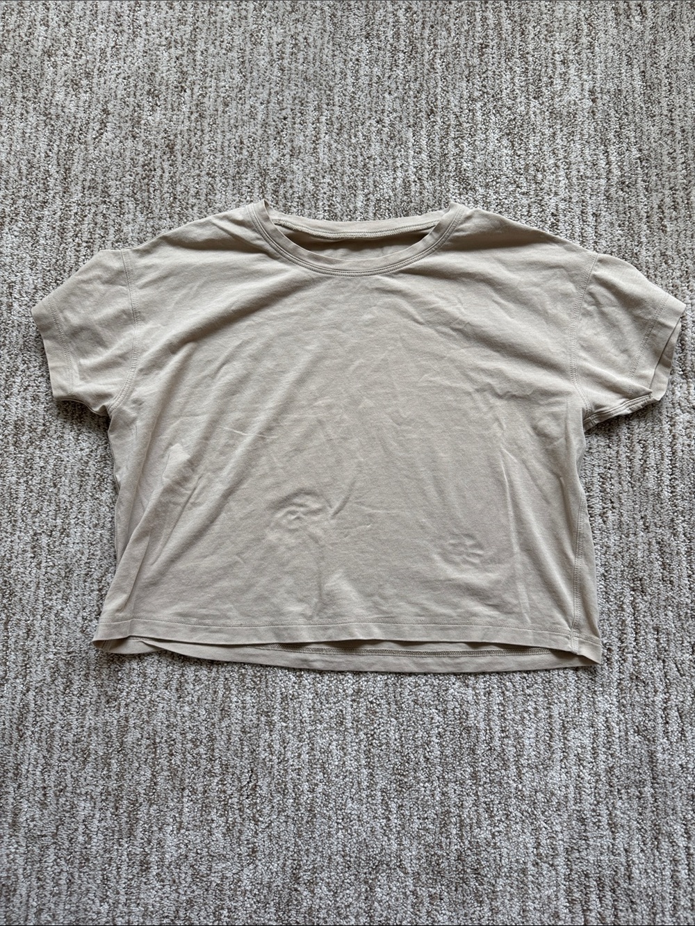 lululemon athletica Cates Tee Size 4 Tan